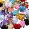 40pcs Ribbon Flowers Bows Carnation Appliques Sewing Craft (Multi)